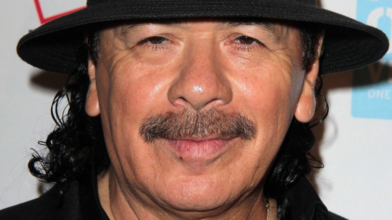 Carlos Santana smiling 