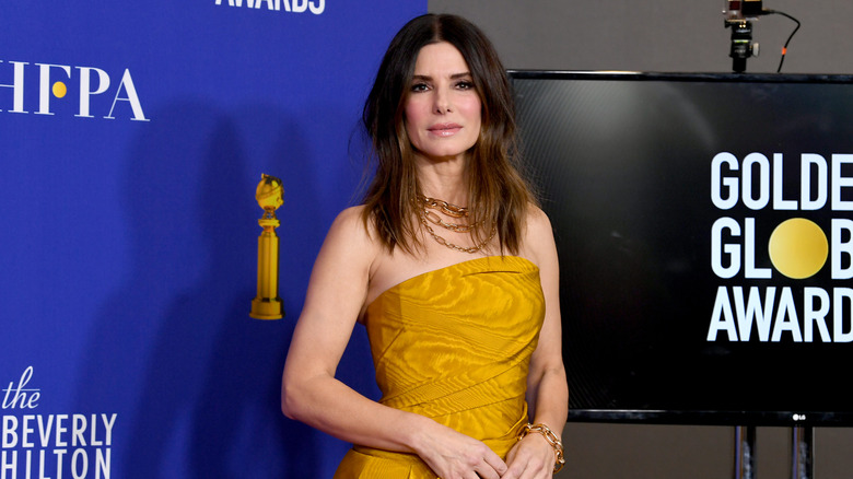 Sandra Bullock in yellow gown