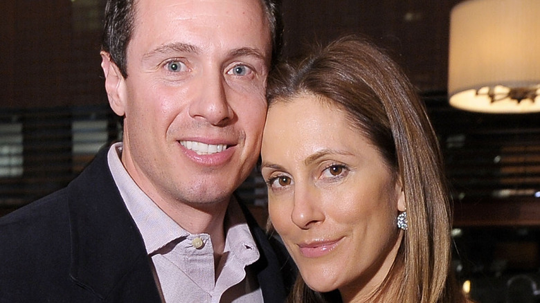 Chris Cuomo and Cristina Greeven Cuomo posing together