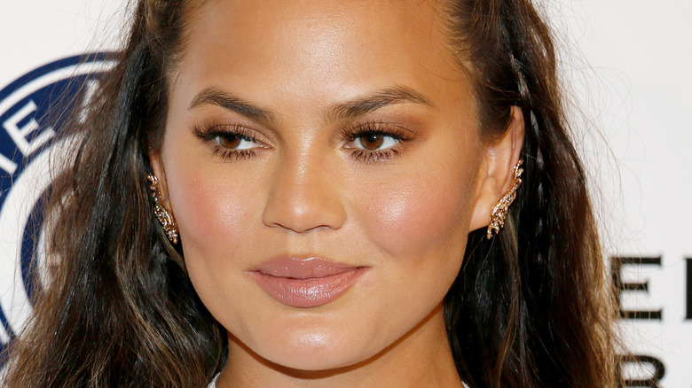 Chrissy Teigen on the red carpet