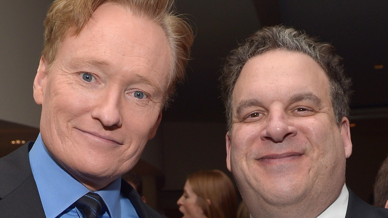Conan O'Brien smiles with old pal Jeff Garlin