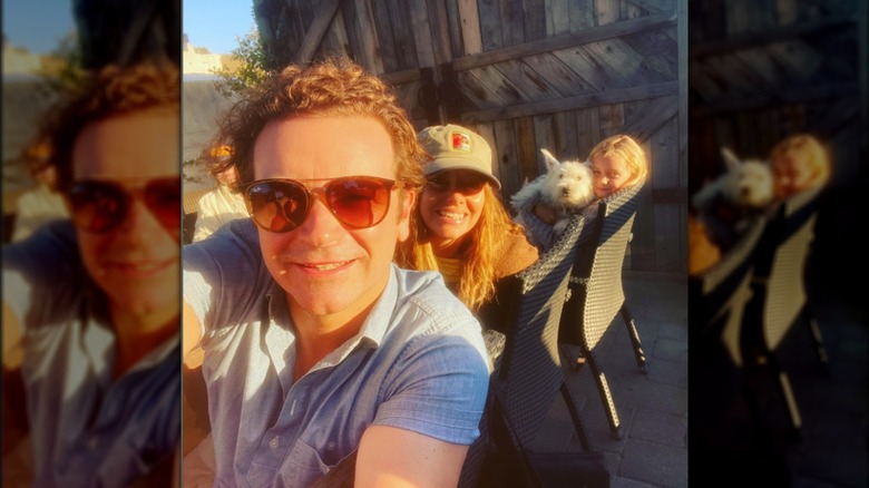 Danny Masterson and Bijou Phillips with their daughter