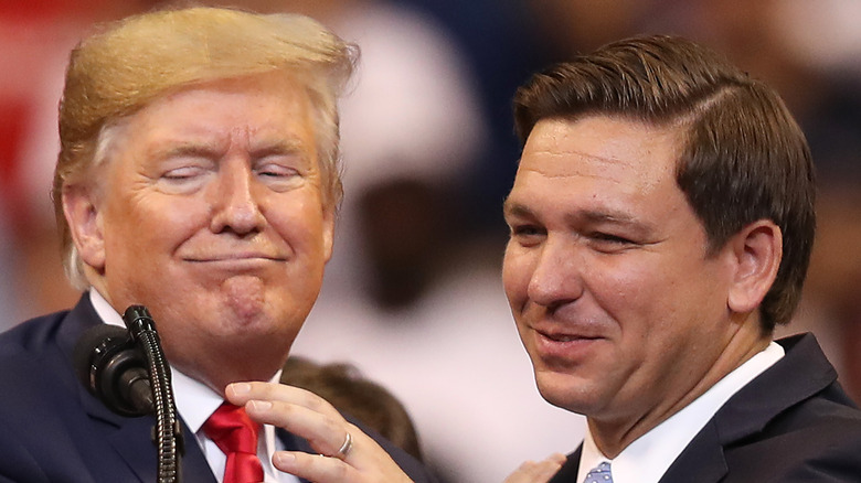 Donald Trump and Ron DeSantis