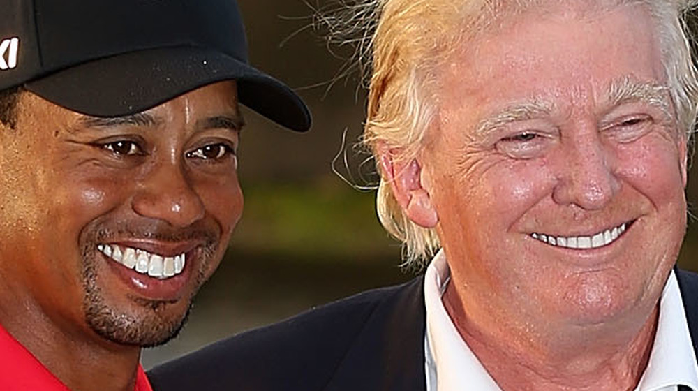 Tiger Woods and Donald Trump