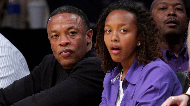 Dr. Dre with daughter, Truly Young