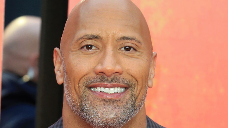 Dwayne Johnson smiling