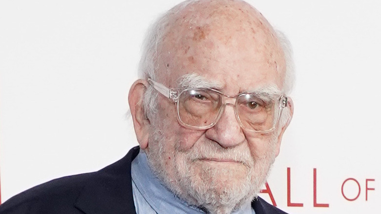 Ed Asner wearing glasses