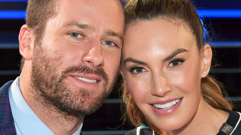 Armie Hammer and Elizabeth Chambers smiling