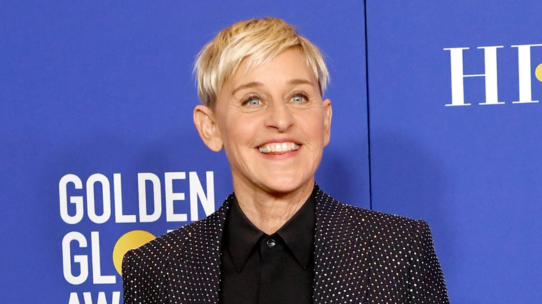 Ellen DeGeneres smiling