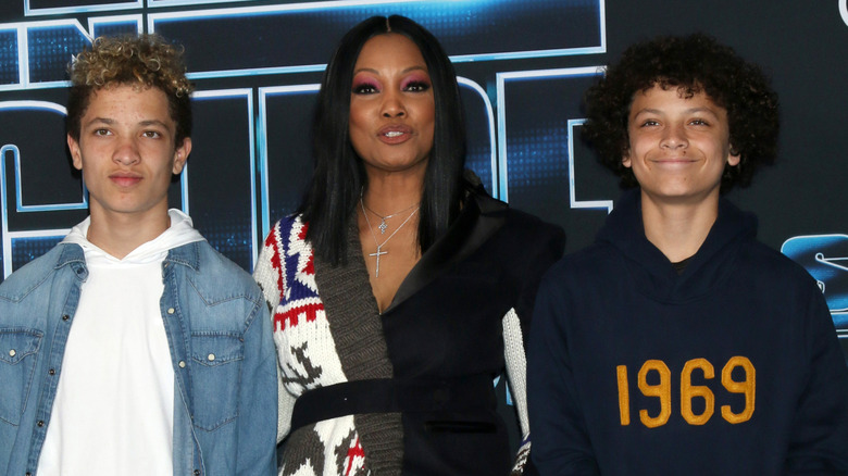 Garcelle with Jax and Jaid Nilon