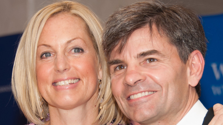 George Stephanopoulos and Ali Wentworth smiling