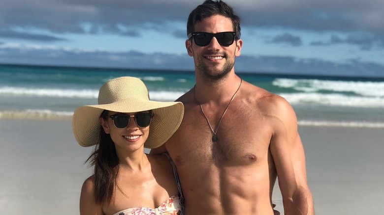 Brant and Kimberly Daugherty at the beach
