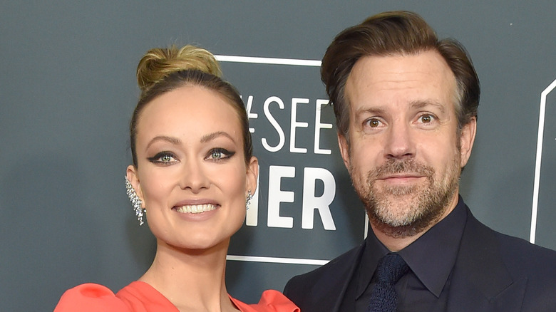 Now-exes Olivia Wilde and Jason Sudeikis attending the Critics Choice Awards in 2020