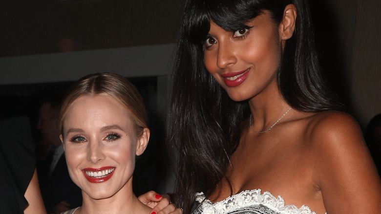 Jameela Jamil and Kristen Bell