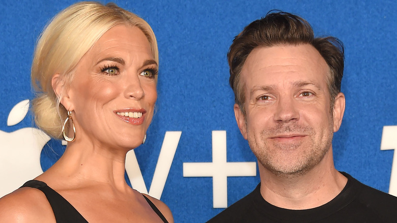 Jason Sudeikis and Hannah Waddingham at an event