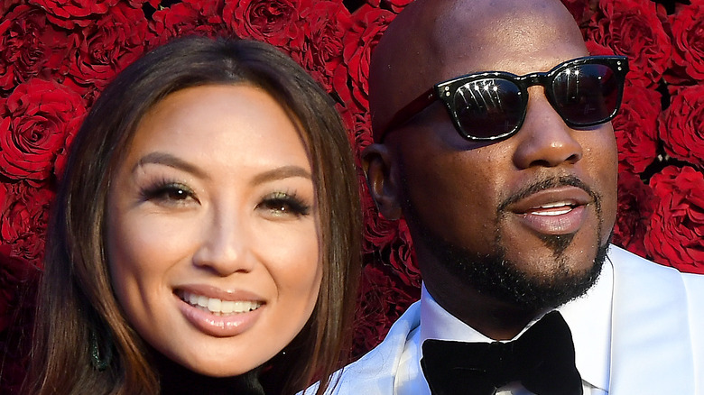 Jeannie Mai and Jeezy posing