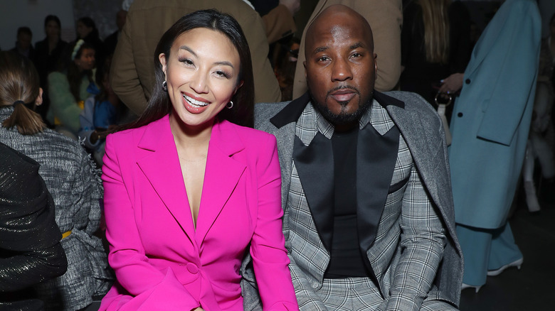 Jeannie Mai and Jeezy sitting together