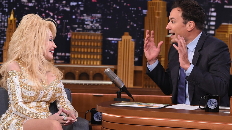 Dolly Parton and Jimmy Fallon