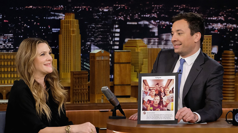 Drew Barrymore on Jimmy Fallon's show