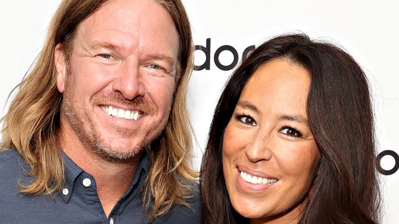 Chip and Joanna Gaines posing  