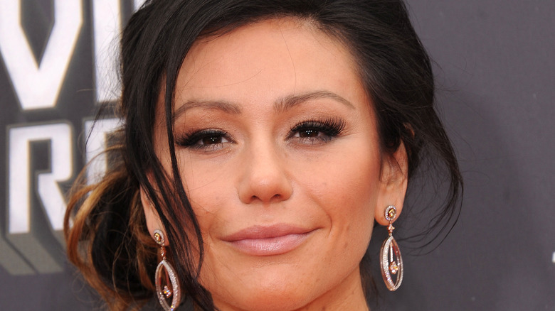 JWoww posing on red carpet