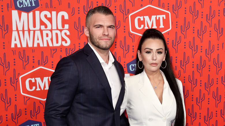 JWoww and Zack Carpinello on CMT red carpet