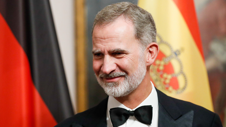 King Felipe smiling in 2022