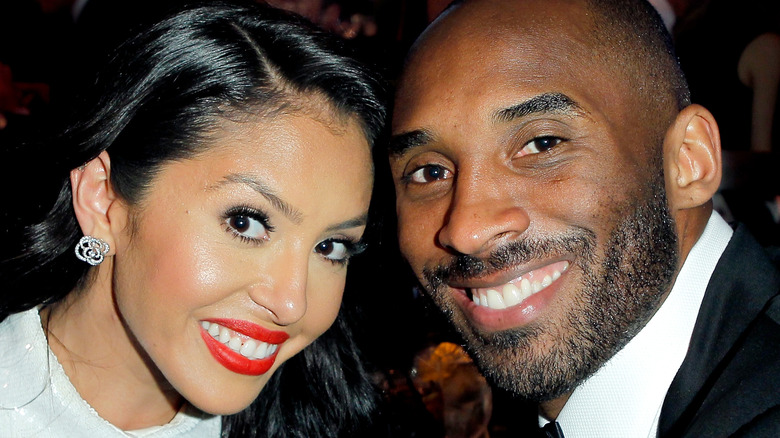 Vanessa and Kobe Bryant smiling