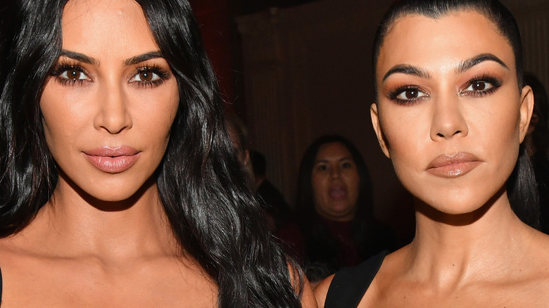 Kim Kardashian and Kourtney Kardashian 