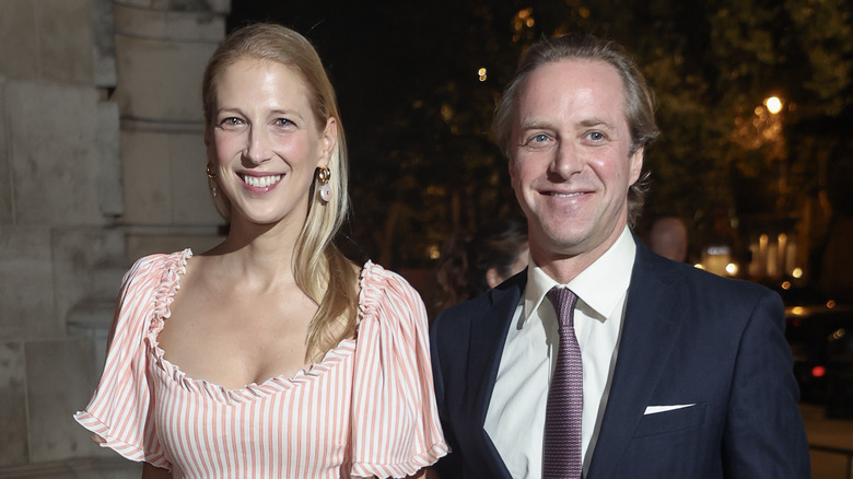 Lady Gabriella Windsor and Thomas Kingston smiling