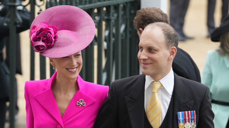 Lady Gabriella and Lord Frederick Windsor smiling