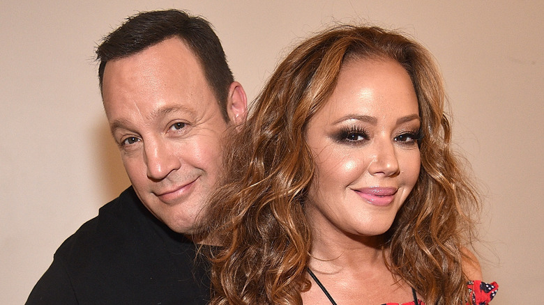 Kevin James and Leah Remini