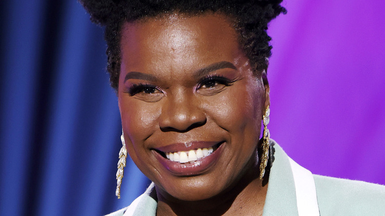 Leslie Jones smiling