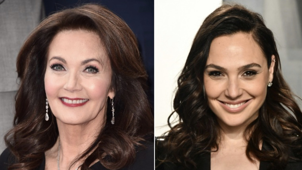 Gal Gadot, Lynda Carter smiling