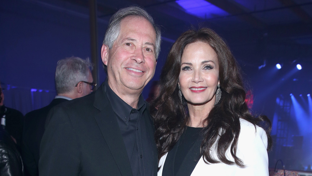 Lynda Carter and husband Robert Altman  at an event