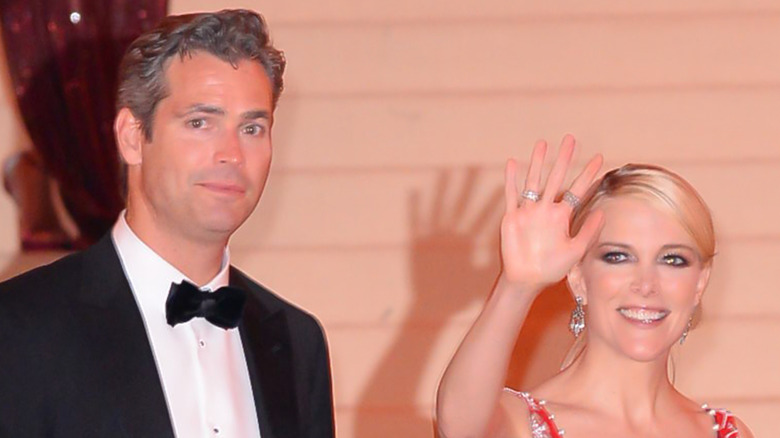 Megyn Kelly and Douglas Brunt walking together