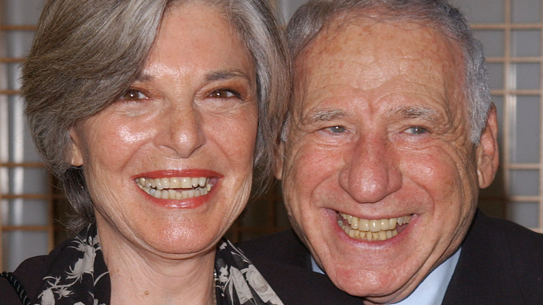 Mel Brooks and Anne Bancroft together in 2002