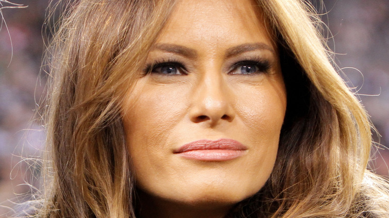 Melania Trump looking serious