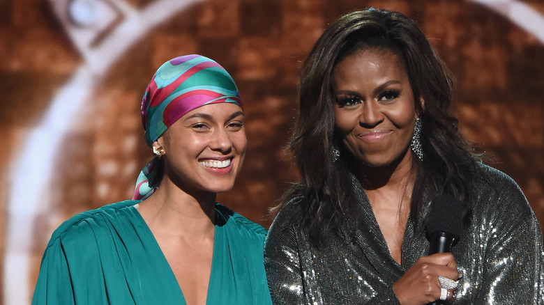 Michelle Obama and Alicia Keys