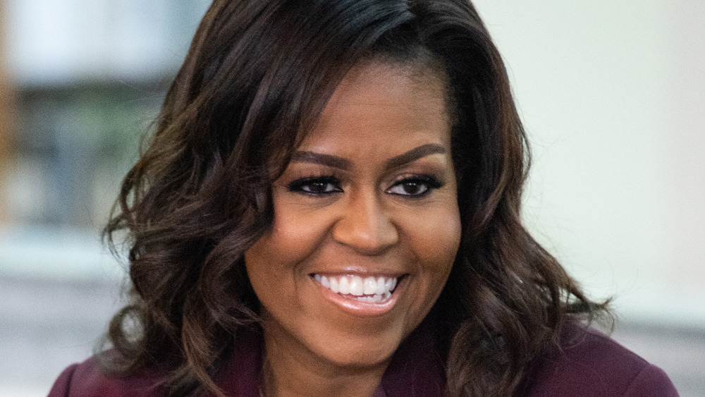 Michelle Obama smiling