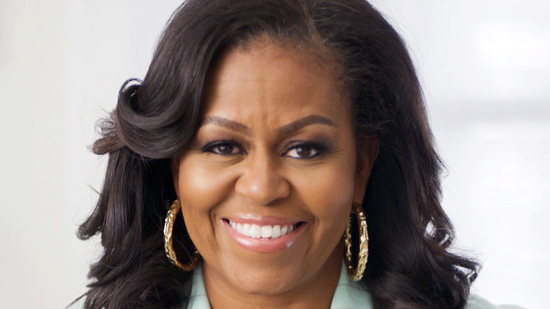 Michelle Obama smiling
