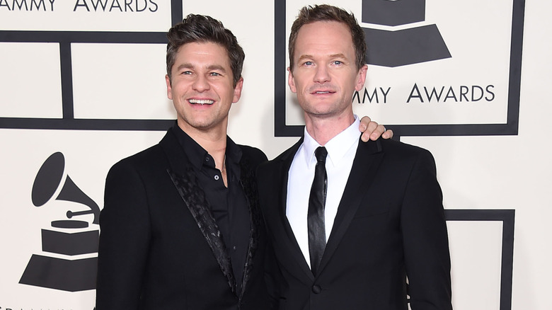 Neil Patrick Harris and David Burtka at the Grammys