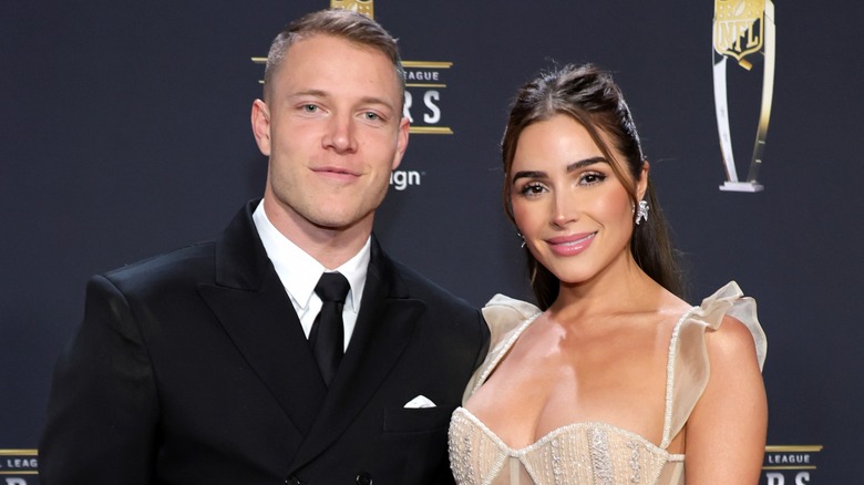 Olivia Culpo and Christian McCaffrey 