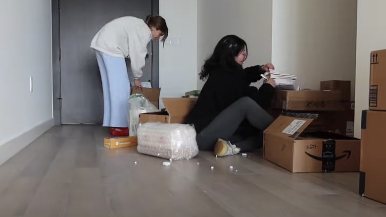 Olivia Jade unpacking 