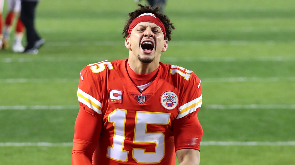 Patrick Mahomes yelling