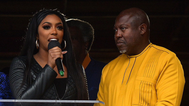 Porsha Williams and Simon Guobadia at an event