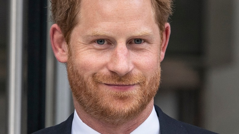 Close-up of Prince Harry smiling 