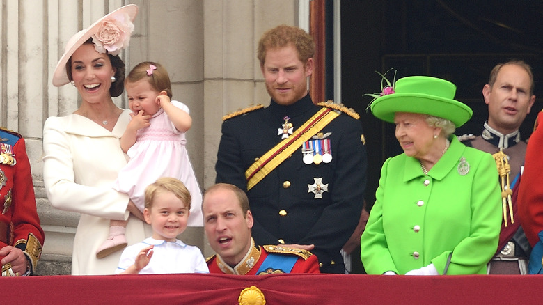 Royal family on balcony
