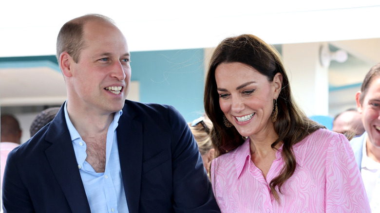 William and Catherine smiling 