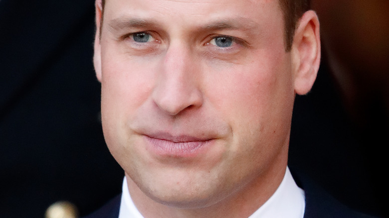 Prince William looking straight ahead